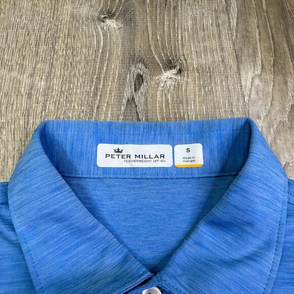 Peter Miller Featherweight Mens Blue Medinah Country Club Polo Shirt Size S - Picture 5 of 12